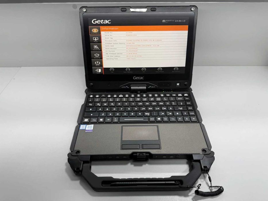 Laptop SH GETAC v110 g4 i5-7200U SSD 512Gb 16GB Ram Fully Rugged diagnoza auto touchscreen