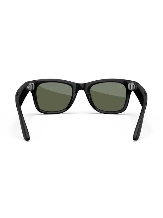 Умные очки Ray-Ban Meta Wayfarer Shiny Black с зелеными линзами
