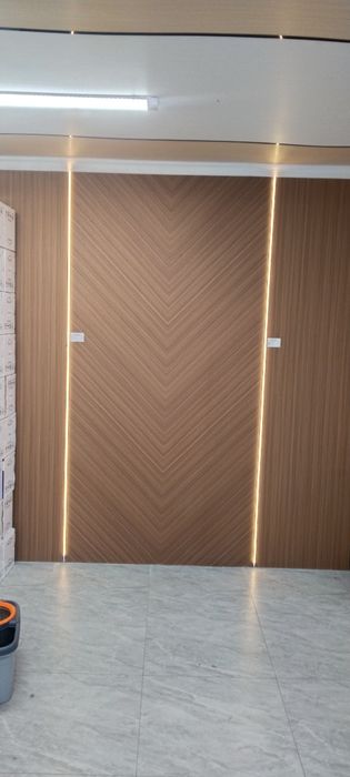 Бамбук панель тв зона шпон панель и лувери