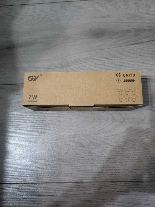 Becuri led GY GU10 alb neutru 7W 4000K 630lm - pachet 6 buc