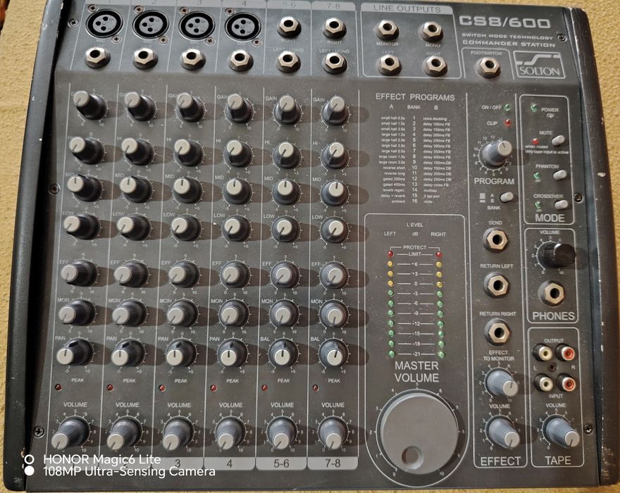 Пулт - Пауър Миксер. SOLTON - 2×300. ПЕРФЕКТЕН