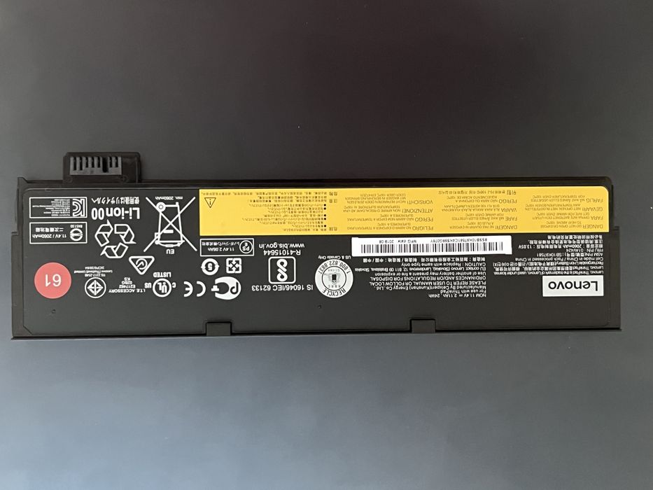 Baterie originala Lenovo ThikPad T480 (externa) 01AV424 SB10K97581
