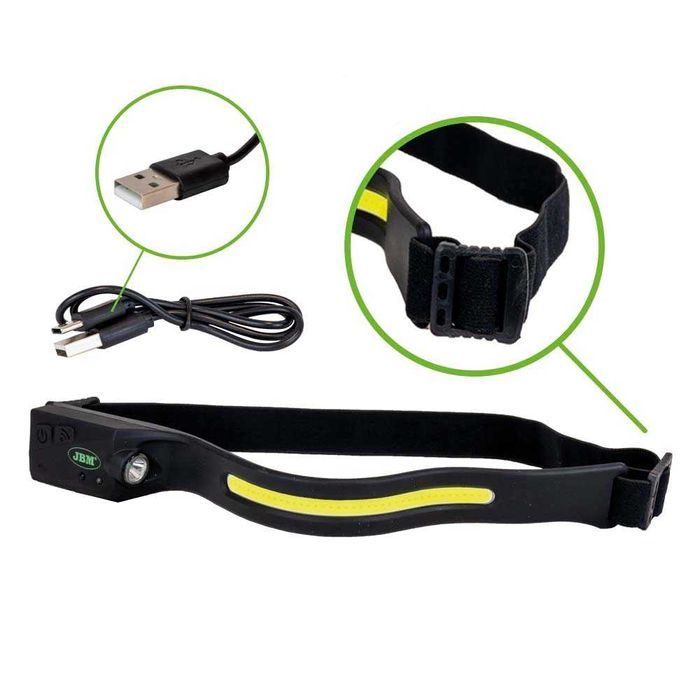 LED COB сензорен челник 350Lm ; JBM