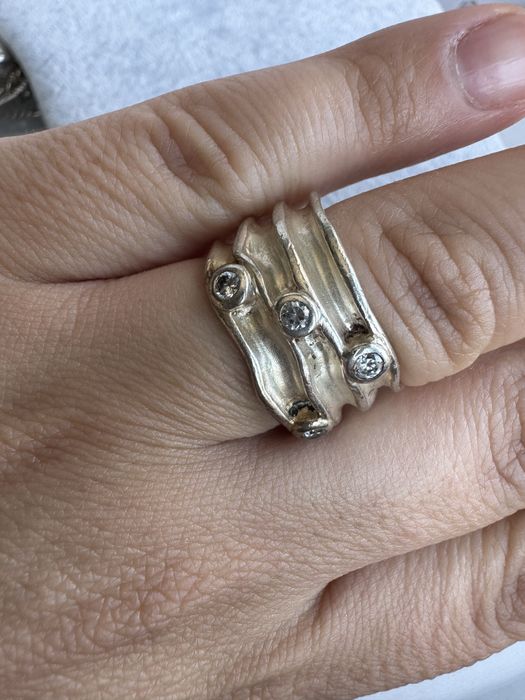 Inel din argint si cubic zirconia