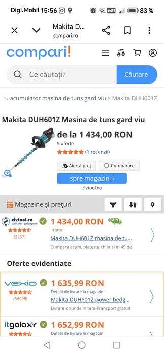 Foarfeca gard viu Makita 18v