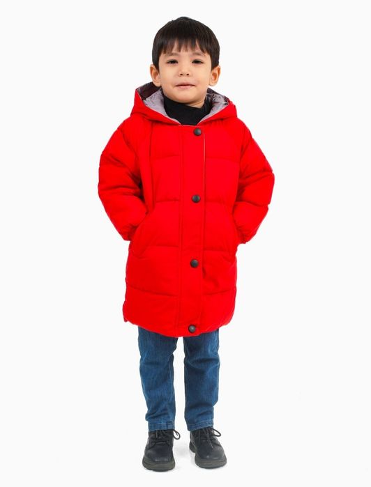 Детский пуховик куртка 3-9 лет детская зимняя длинная для девочек