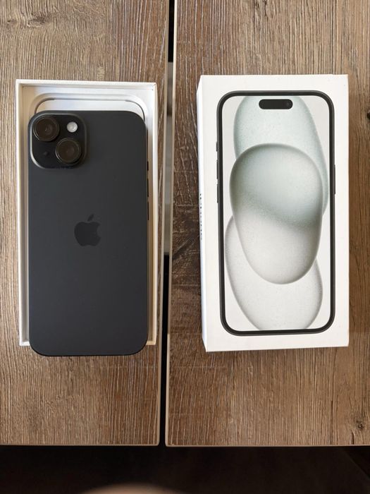 Apple iPhone 15, 128GB, Black, с 1 г. ГАРАНЦИЯ