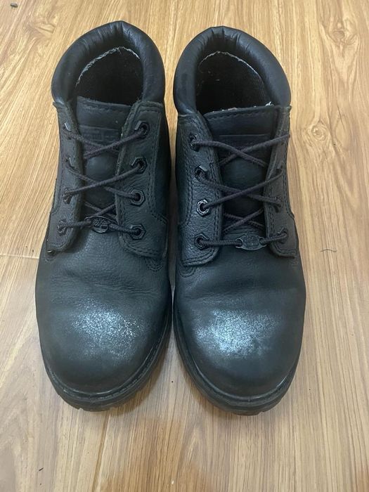 Ghete timberland nellie piele negre argintii