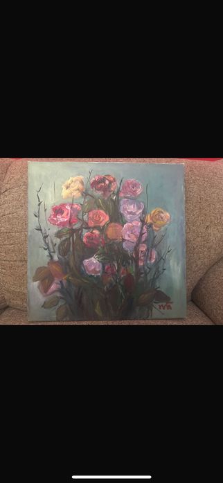 Tablou cu flori superb,de pictor