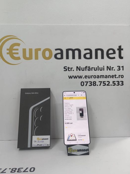 Telefon mobil Samsung Galaxy S26 Ultra, Dual SIM, 12GB RAM, 256GB -N-