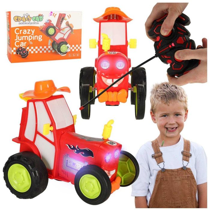 Masofadan boshqariluvchi quvnoq traktor