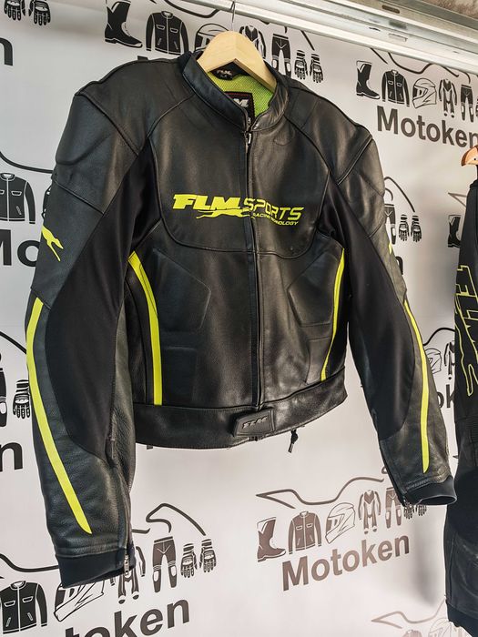 Costum moto piele FLM marime 52/54