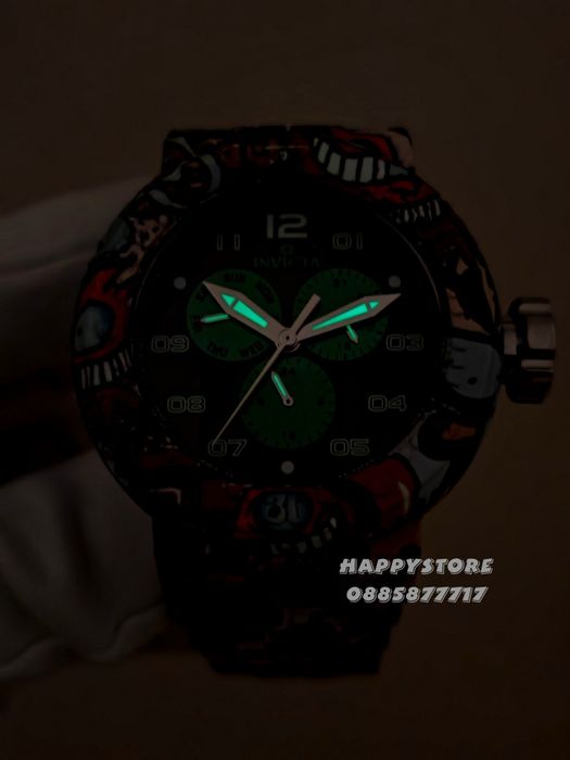 INVICTA Flux green dial 52 mm, Инвикта нов мъжки часовник
