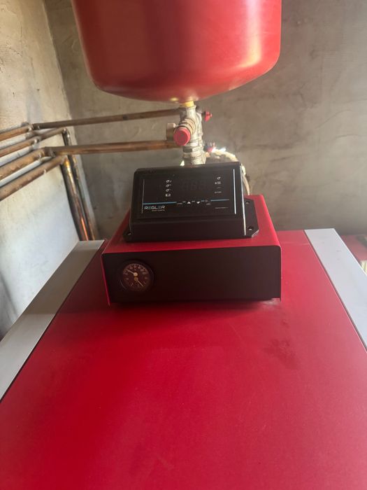 Vând centrală pe lemne și carbune 45KW(9elementi)