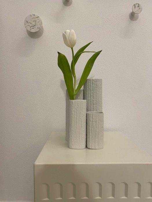 Set rar 4 vaze Rosenthal ARCTA – design Richard Scharrer, porțelan modernist
