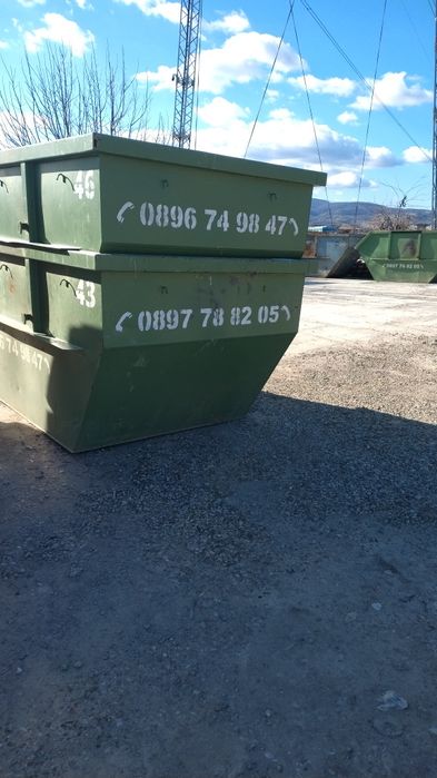 Транспорт на отпадъци с контейнери 6,7 и 10 кубикови контейнери