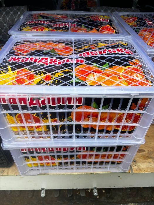 Мандарин каробкасында 7-8 кг