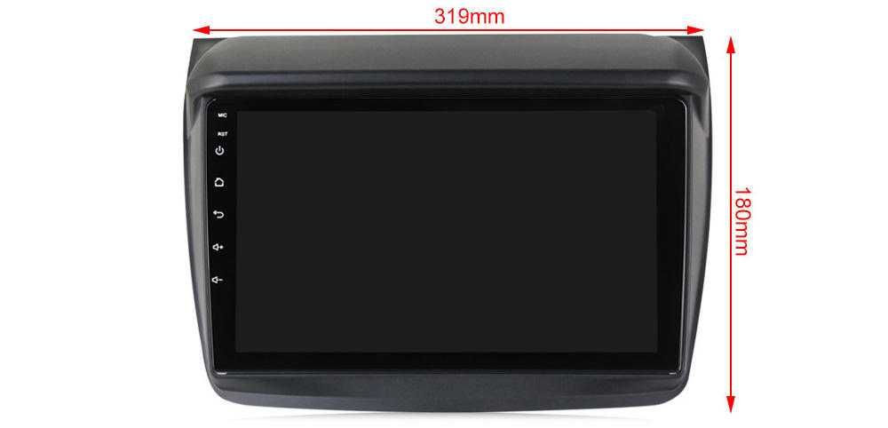 Navigatie Android 14 Mitsubishi L200 2008+ 1/8 Gb CarPlay Waze CAMERA