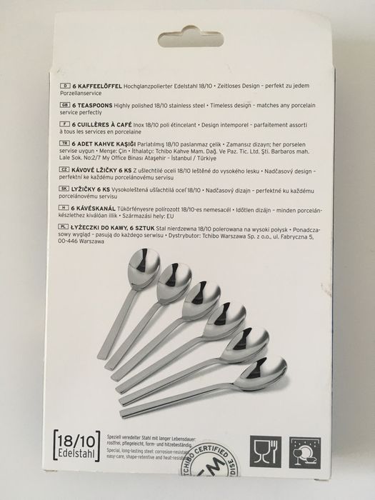 set 6 lingurite de ceai