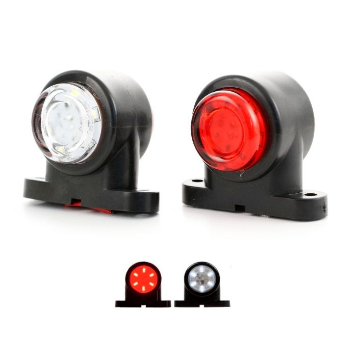 1 бр. мини ЛЕД LED рогчета габарити с 12 SMD диода  12-24V