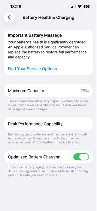 Iphone 13 pro gold 128/75