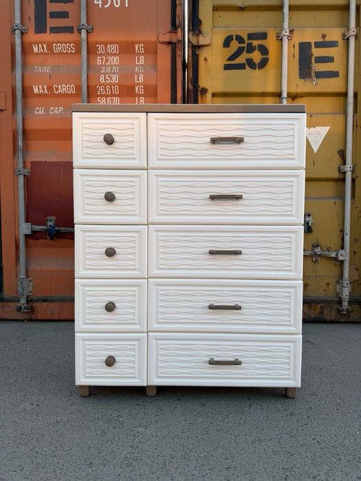 Пластиковый комод с 10 ящиками