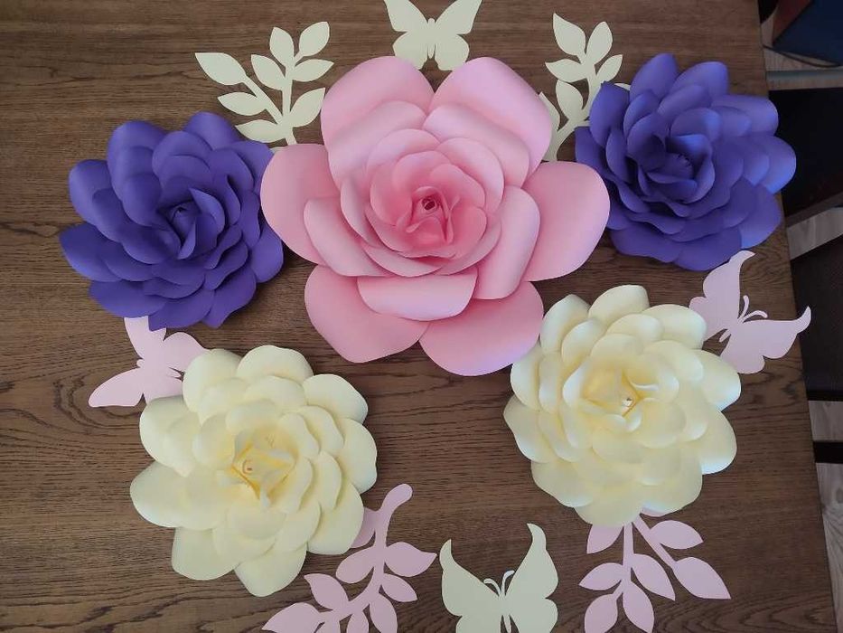 Цветя от хартия/картон
