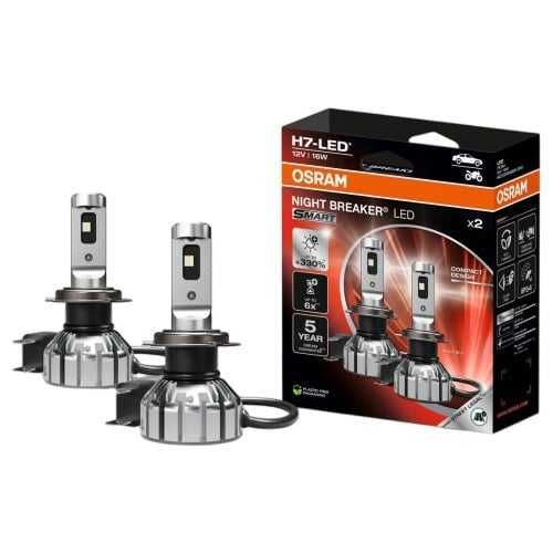 Osram H7 LED Night Breaker Speed 450 Omologat RAR 6000K +450% si/ sau SET Becuri LED Osram Smart Night Breaker +330% LED H7 - Omologate RAR H7