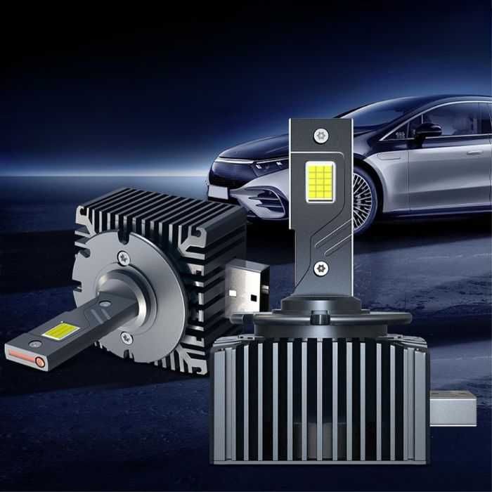 LED/ЛЕД ,Диодни Крушки D1S за xenon 12-24V , 55W, 6000K