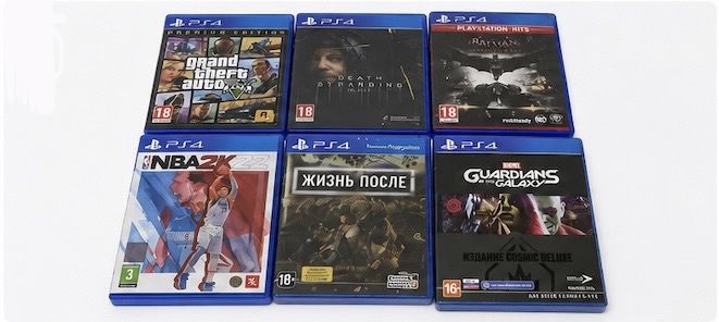 Диски на PS4.