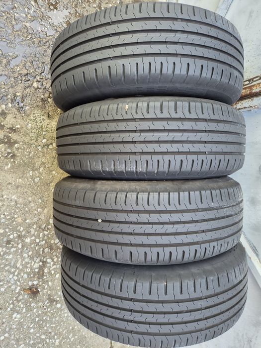 4бр летни гуми Континентал контакт 5/ 2018г/ 215-65-16/ 6мм грайфер/