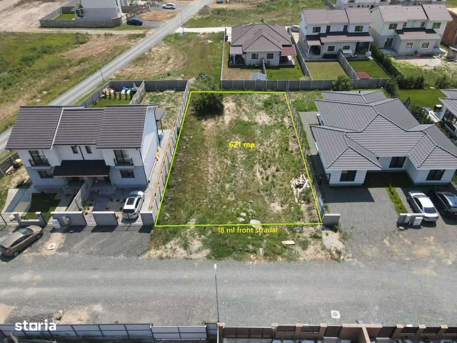 Teren de vânzare – 621 mp | Ideal pentru duplex! 69.000 Euro