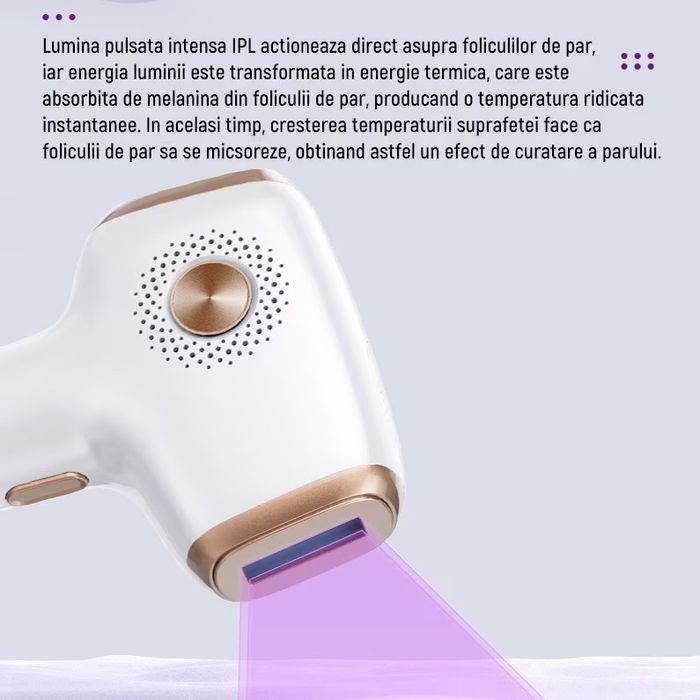 IPL епилатор, 999 999 импулса, LCD дисплей, 9 нива на регулиране, 3 режима