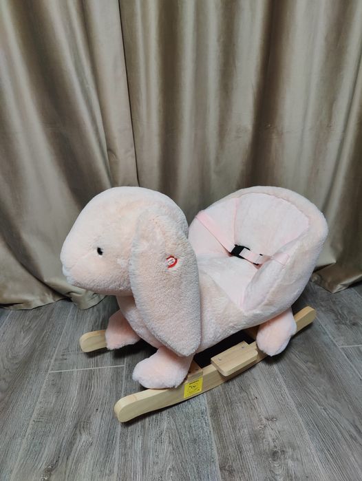 Balansoar copii iepuras roz Homcom