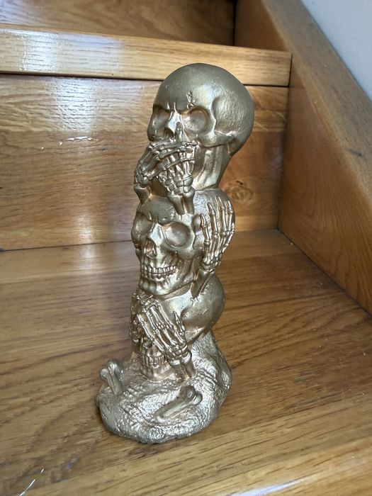 Statue craniu, auriu 14 cm