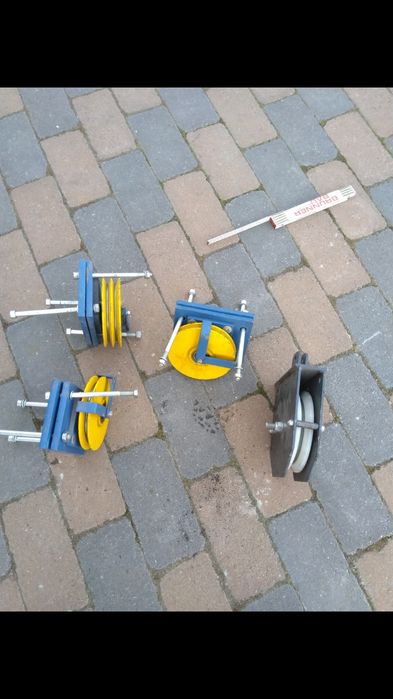 Role ghidare cablu electric / tras cabluri set 4 bucăți, profesionale