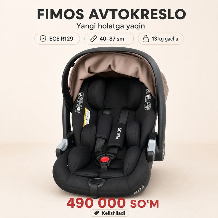 FIMOS avtokreslo 0–13 kg — yangi holatga yaqin