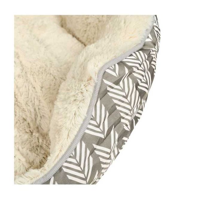 Легло за кучета Mercado Trade, Правоъгълно, С пухкава козина, Бежов