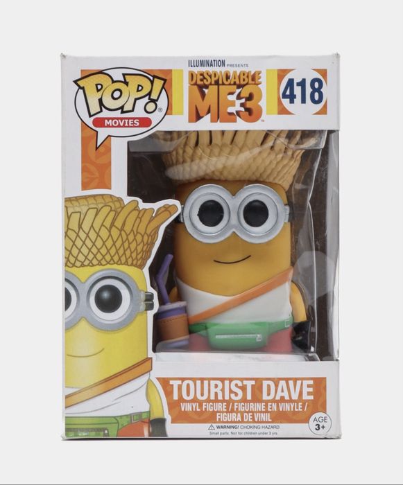 Funko POP в наличии! Гадкий Я 3 - Tourist Dave №418 (Миньоны)