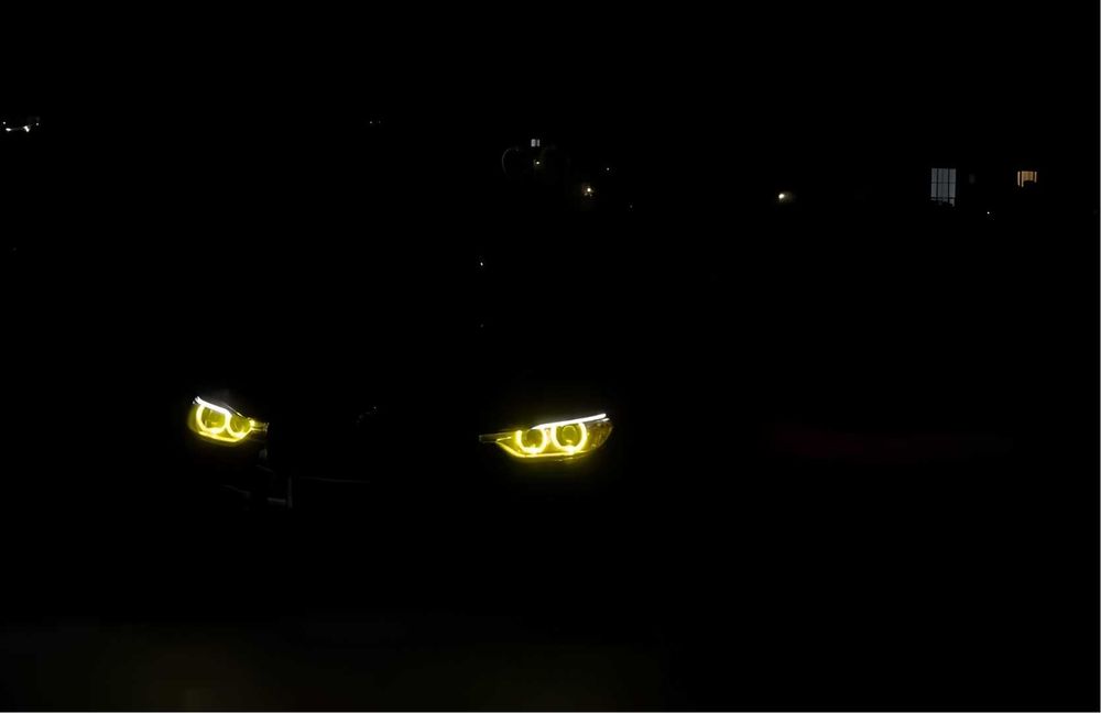Гаранция! Жълти Висококачествени DRL Angel Eyes за BMW F30 F31 Pre-LCI