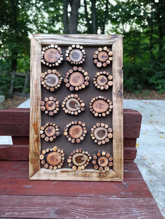 Tablou decorativā din lemn natural