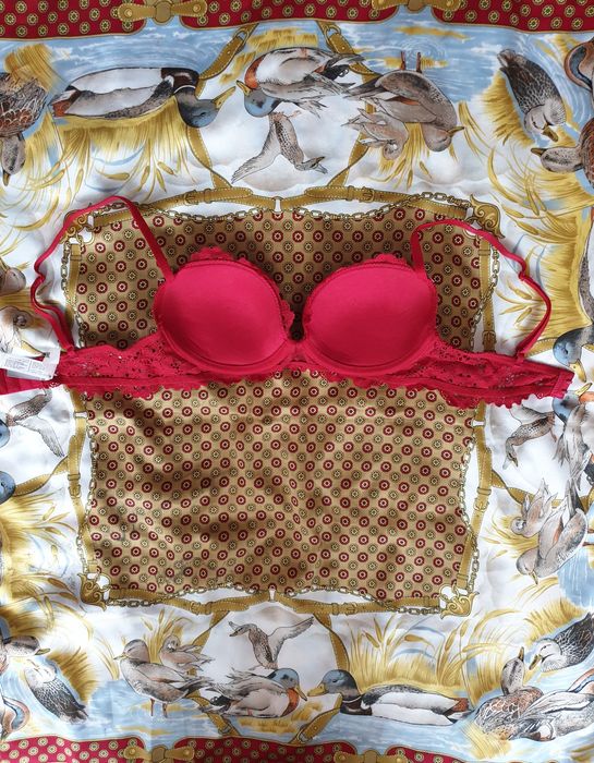 Sutien dantela rosu Etam
