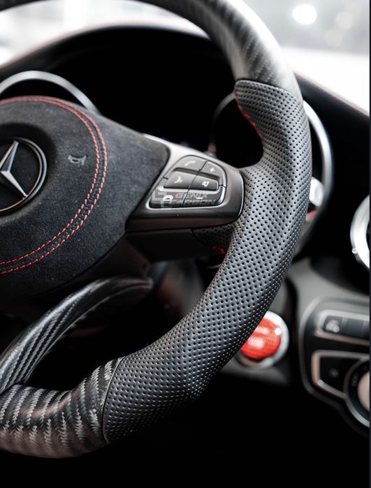 Volan Mercedes C Class W205 AMG Carbon | Alcantara | Padele |  Custom