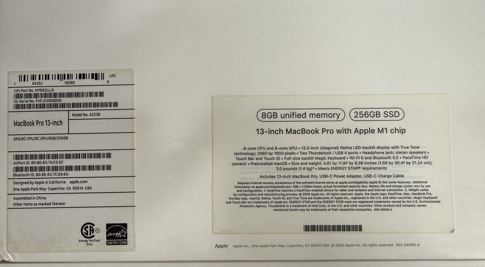 Apple MacBook pro M1 2020 в идеальном состоянии