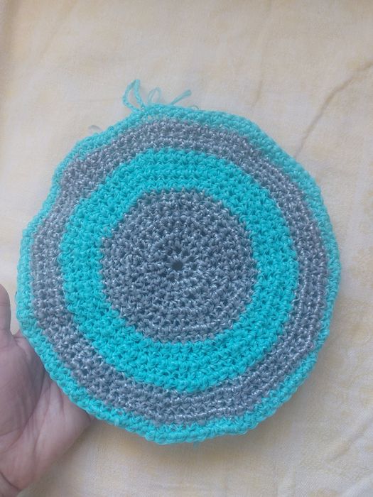 Мочалка вязаная.