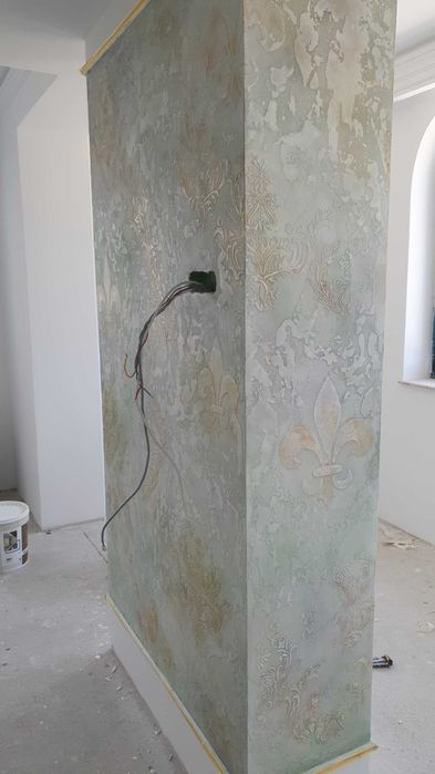 Pereti decorativi , microciment , beton amprentat