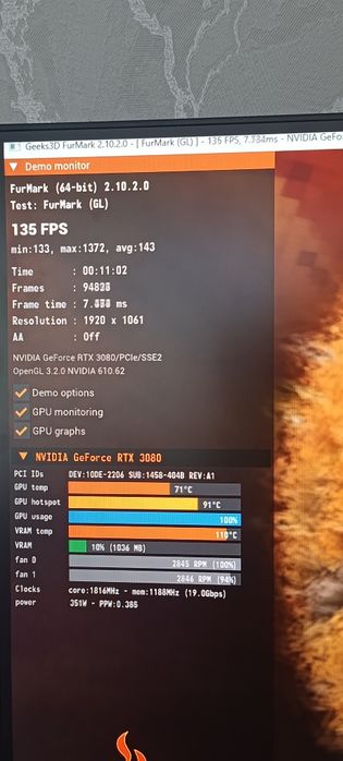 Продам видеокарту 3080 10g