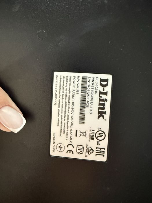 Коммутатор D link DES 1024D 24 порта