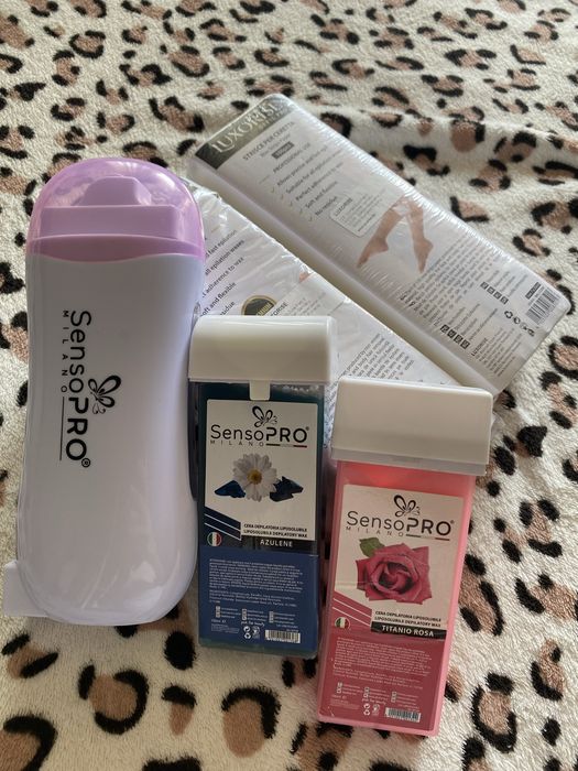 Kit de epilare Lady White + Cadou rezervă de ceară Aplicator îngust