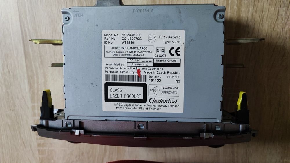 Радио/CD player Toyota Verso